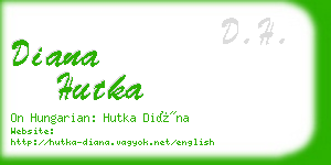 diana hutka business card